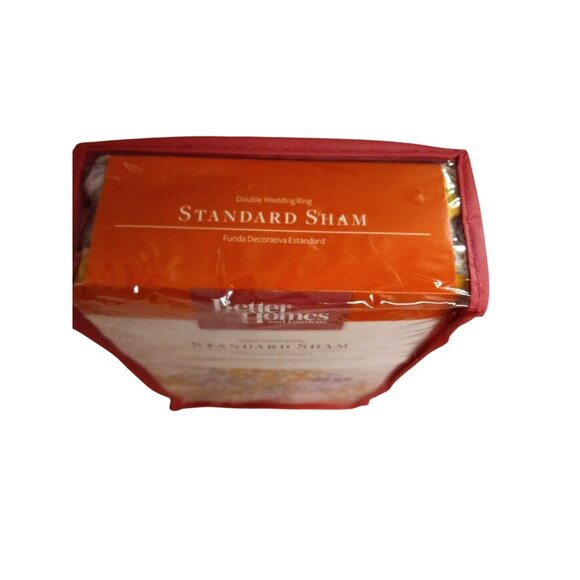 Better Homes & Gardens Pillow Sham Double Wedding Ring Standard 20" x 28" Floral - Picture 8 of 8